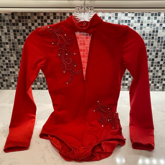 Mariia Other Mariia Ilona Leotard W Appliqus Petite Poshmark